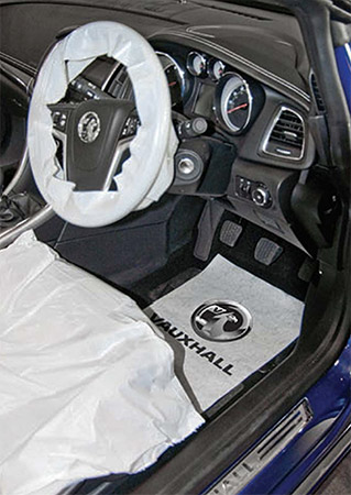 Vauxhall disposable interior protection