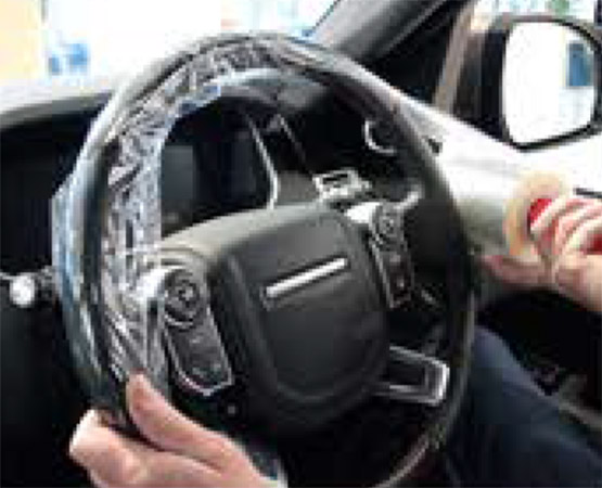 Land Rover steering wheel protection